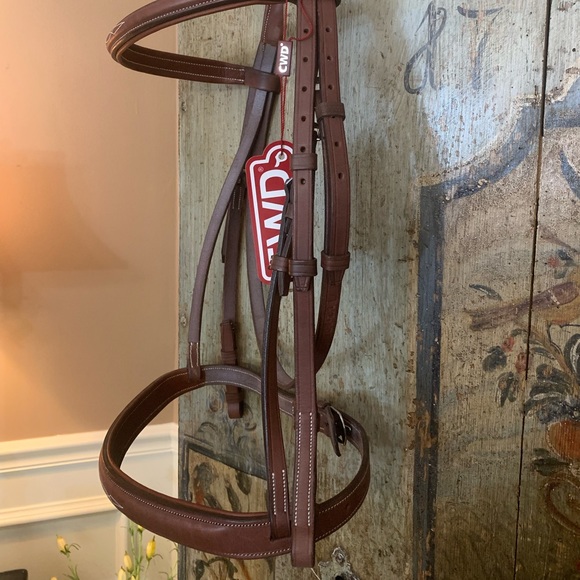 SOLD NEW brown CWD wide noseband hunter bridle size 3 - Picture 6 of 8